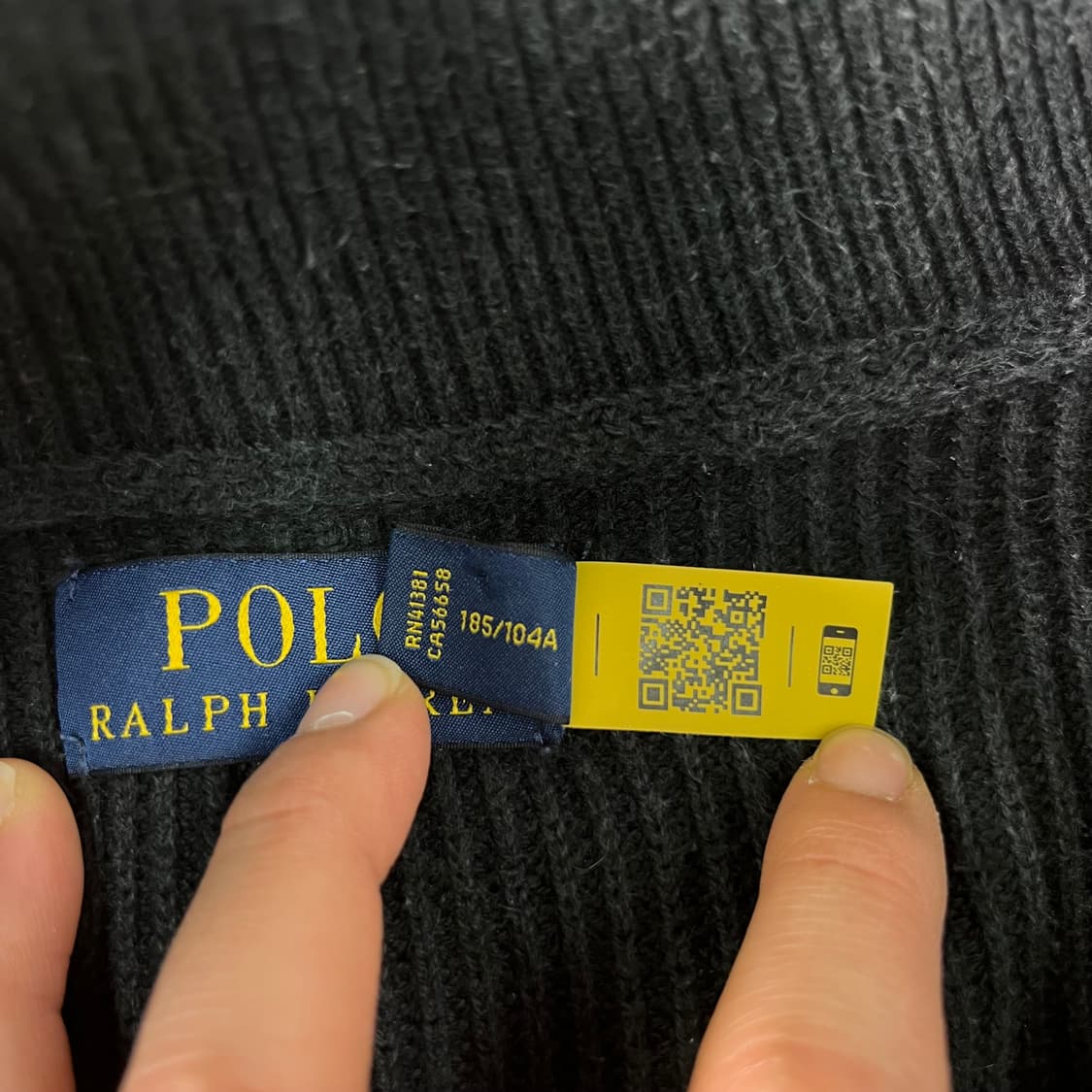 105 폴로랄프로렌 신형라벨 블랙포니 니트집업  상품이미지5
