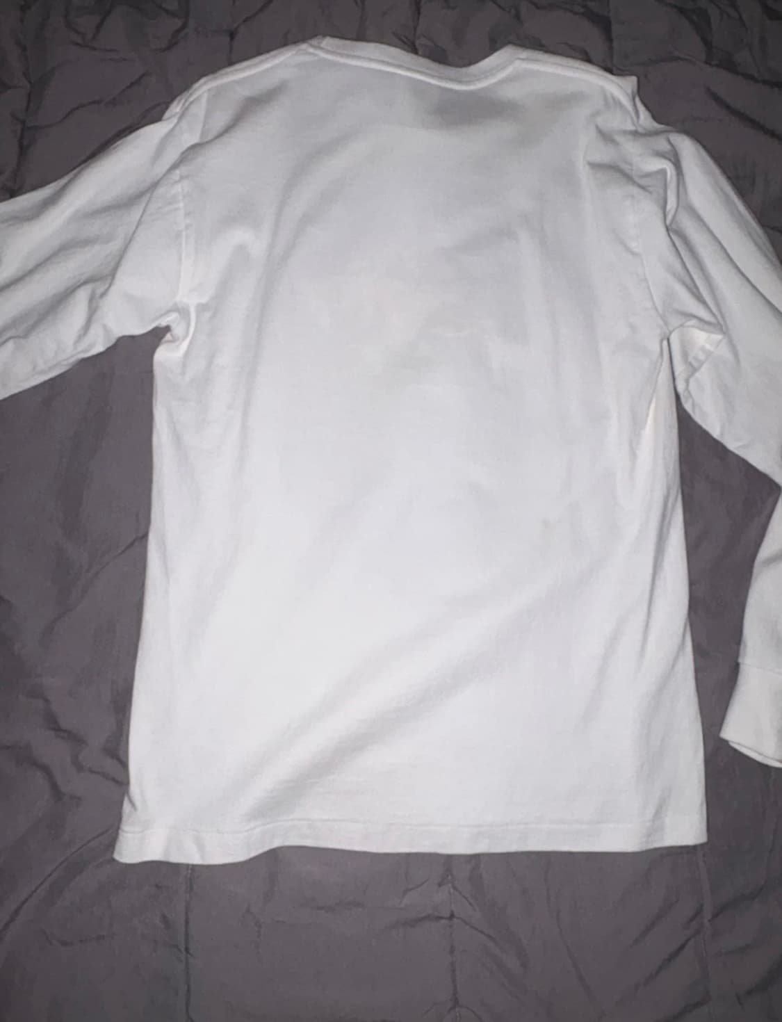 정품 베이프 롱슬리브 화이트 상품이미지3