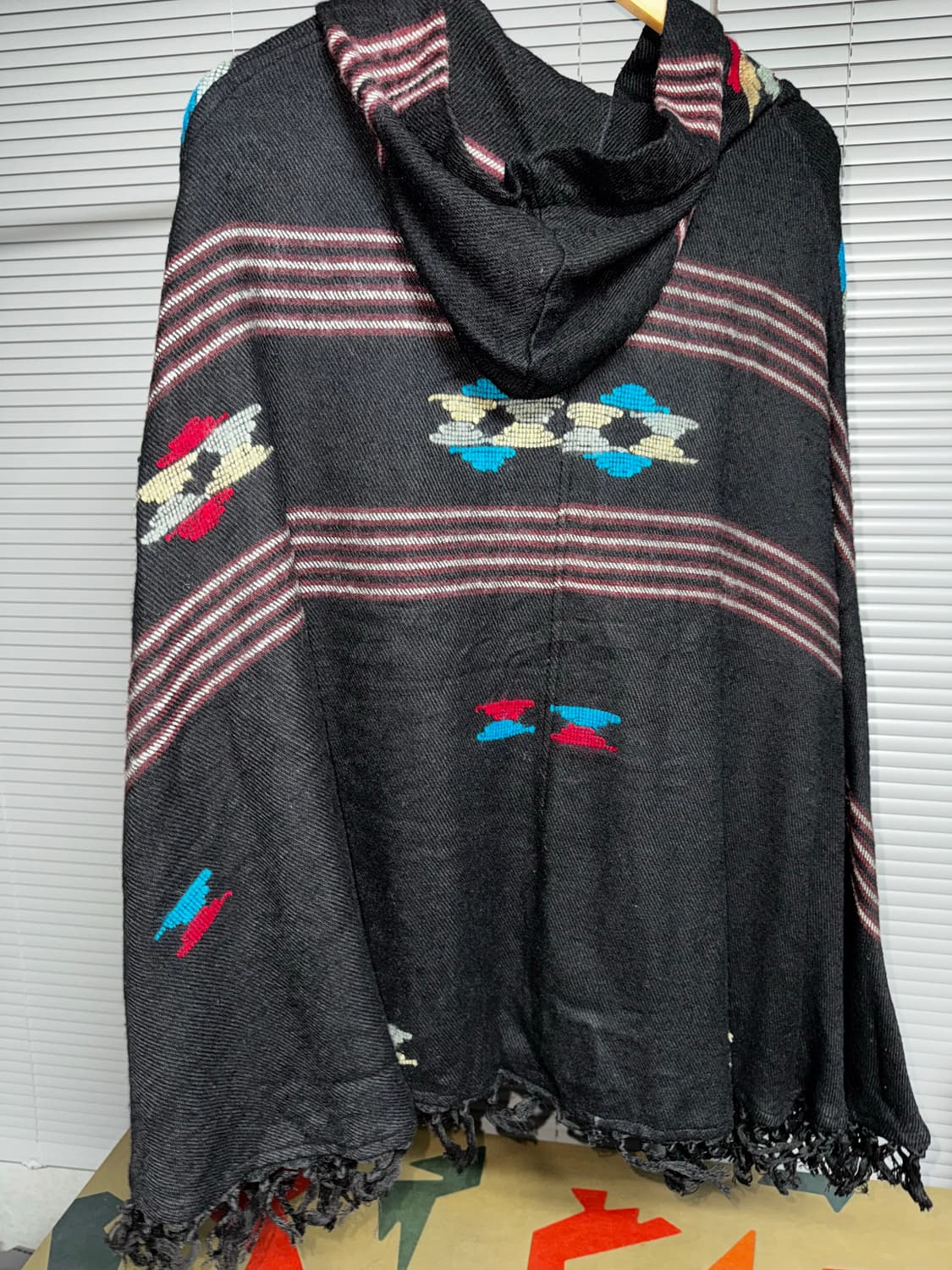 Vintage Native Hooded Poncho 상품이미지3