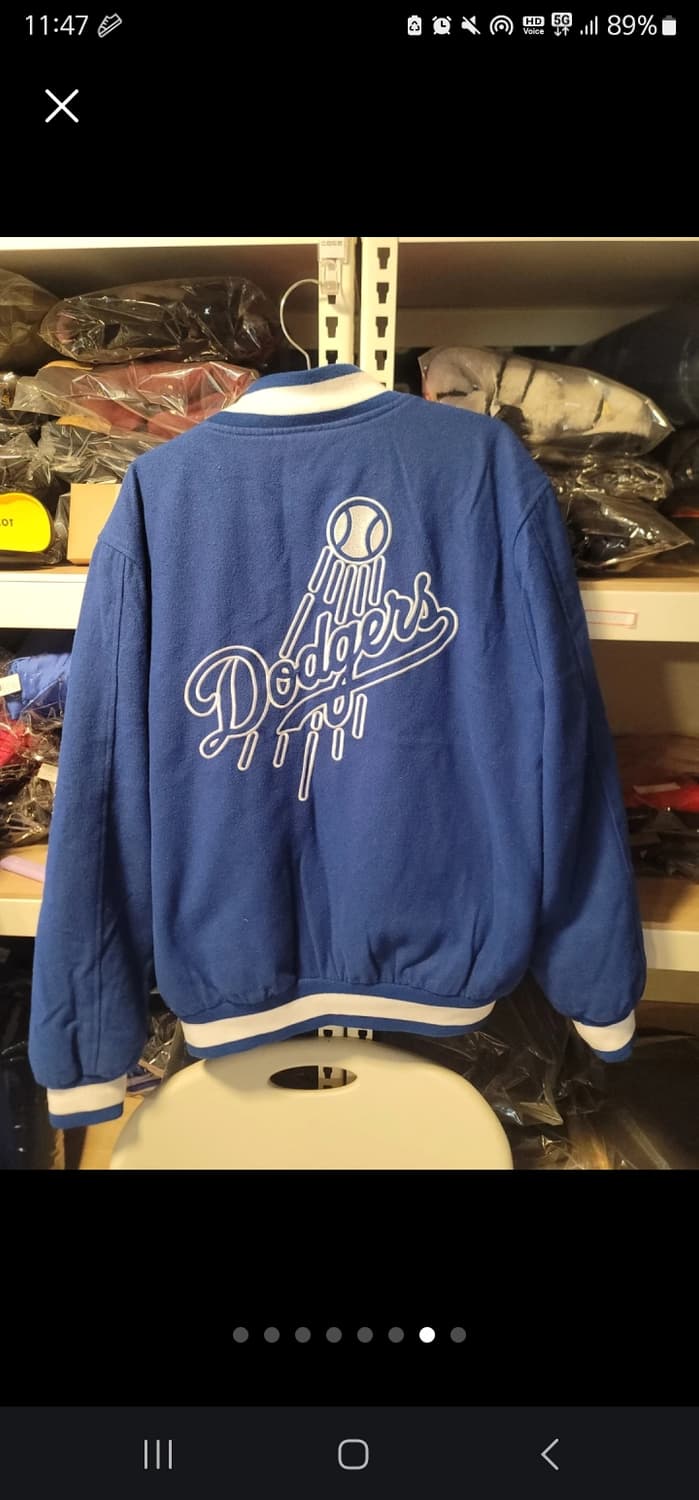 LA 다저스 블루 야구 점퍼 스타디움 마제스틱 바시티 XL 스타장 L 상품이미지1