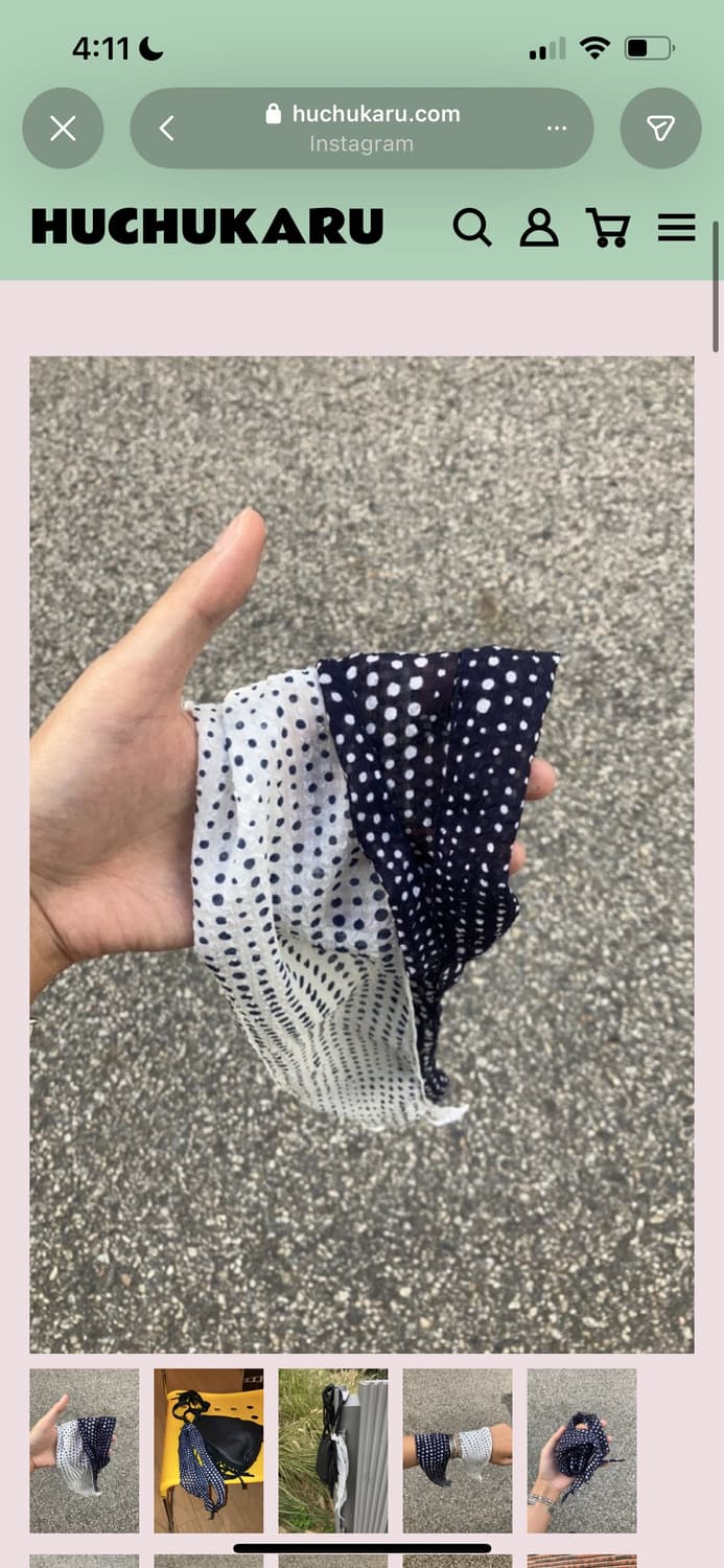 후추카루 도트 스카프 상품이미지2