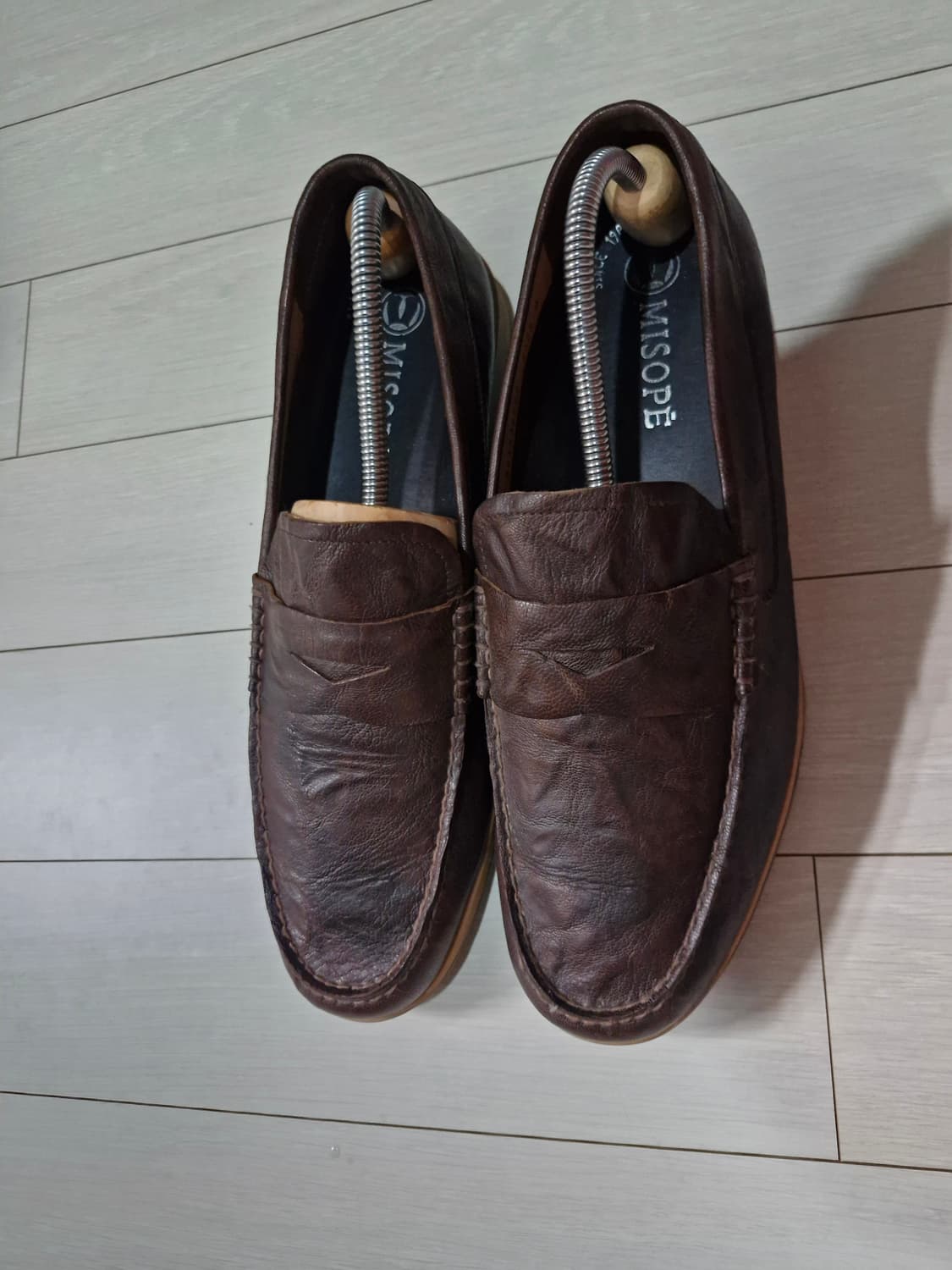미소페 남성 브라운 소가죽  로퍼 275 상품이미지1