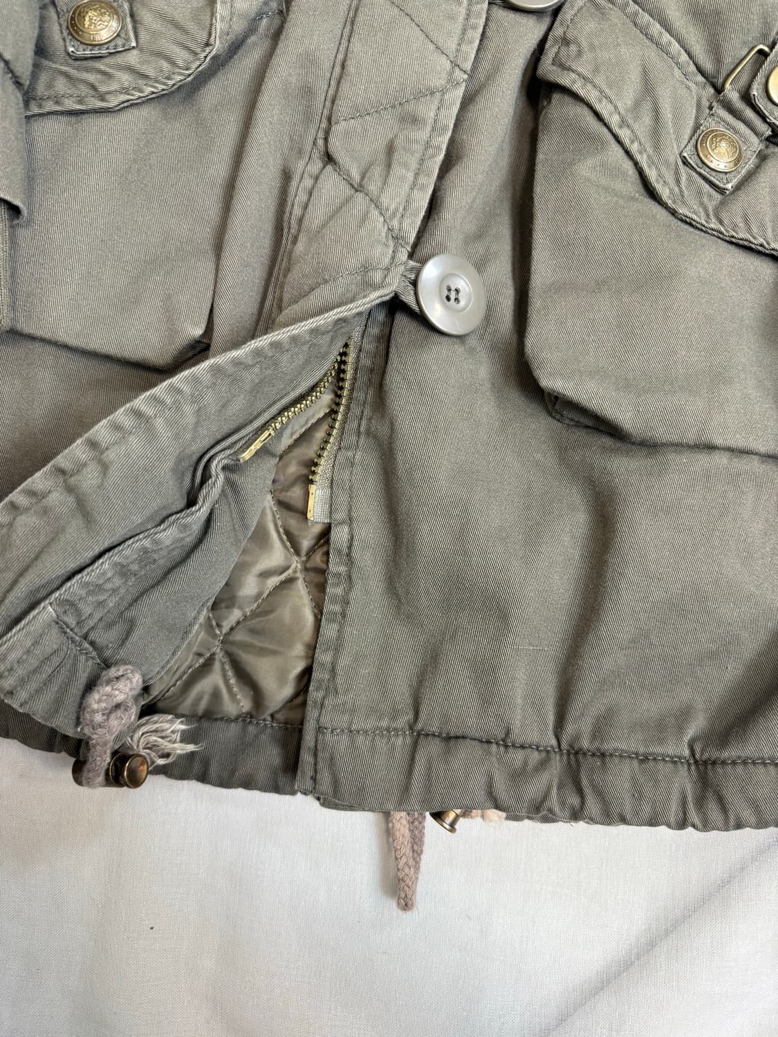 Jpn y2k 끈조절 디테일 야상 상품이미지4