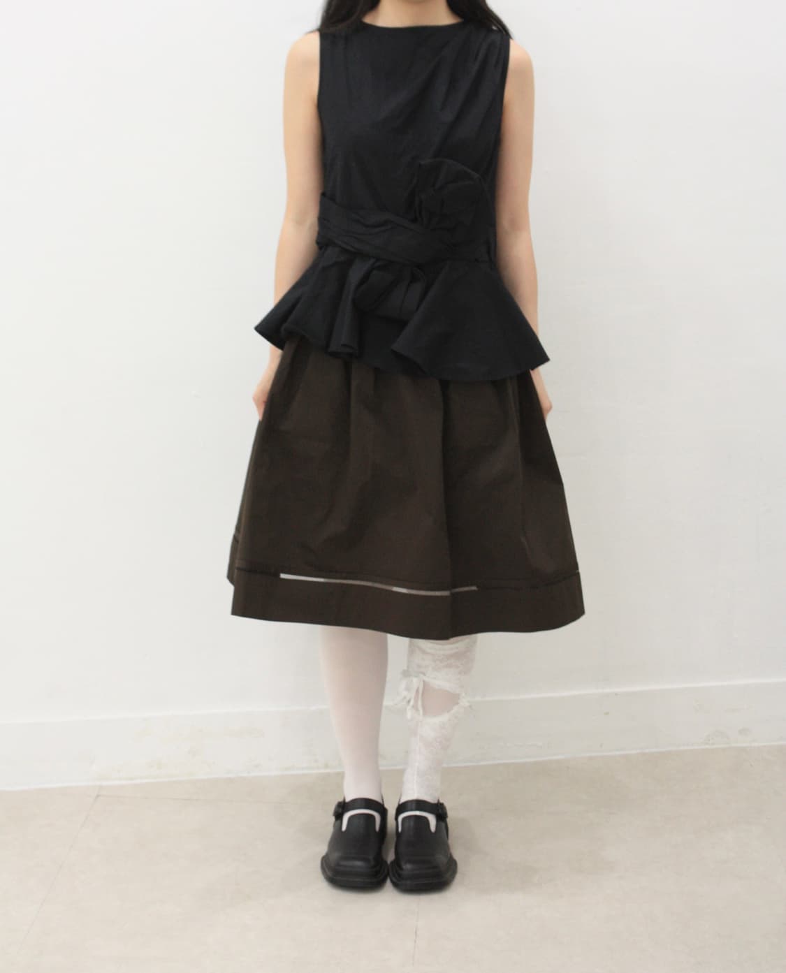 chika kisada ribbon sleeveless top 상품이미지1
