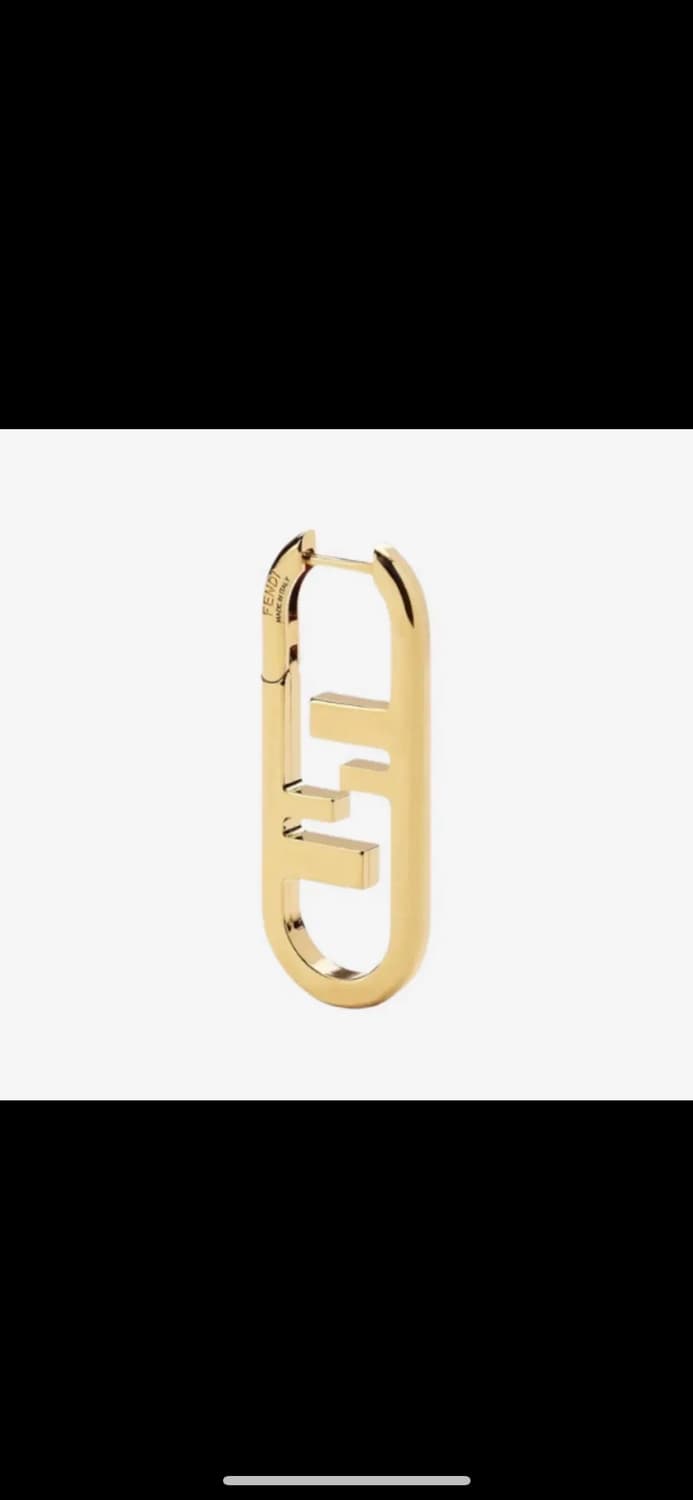 FENDI 펜디 O 락 싱글 이어링 골드 상품이미지1