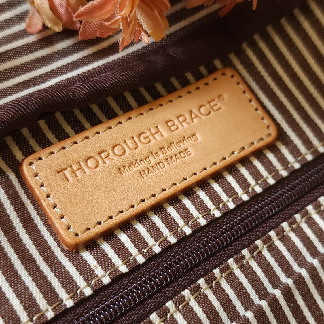 써로우 브레이스 에메랄드 레더 핸드메이드 트레블 보스턴 백 상품이미지9