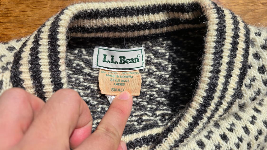 L.L.Bean 버드아이 니트 Norway 🇳🇴 상품이미지3
