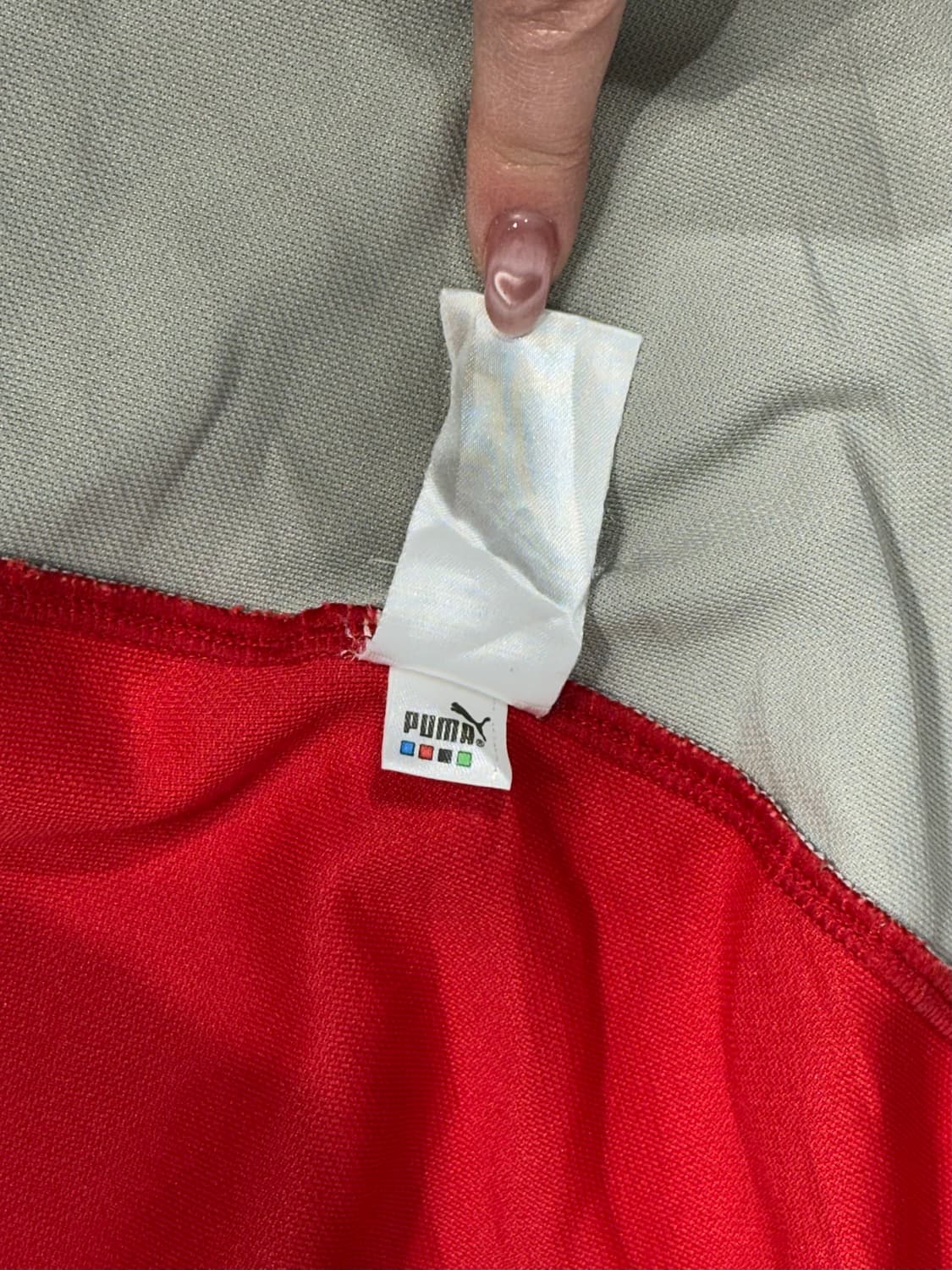 푸마 그레이 레드 배색 오버핏 트랙탑 져지 상품이미지8