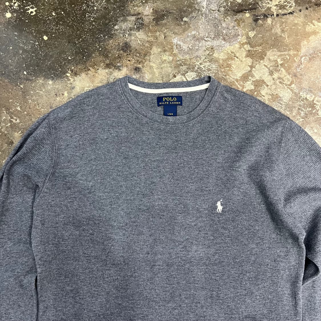 L) 폴로 랄프로렌 와플 크루넥 티셔츠 상품이미지2