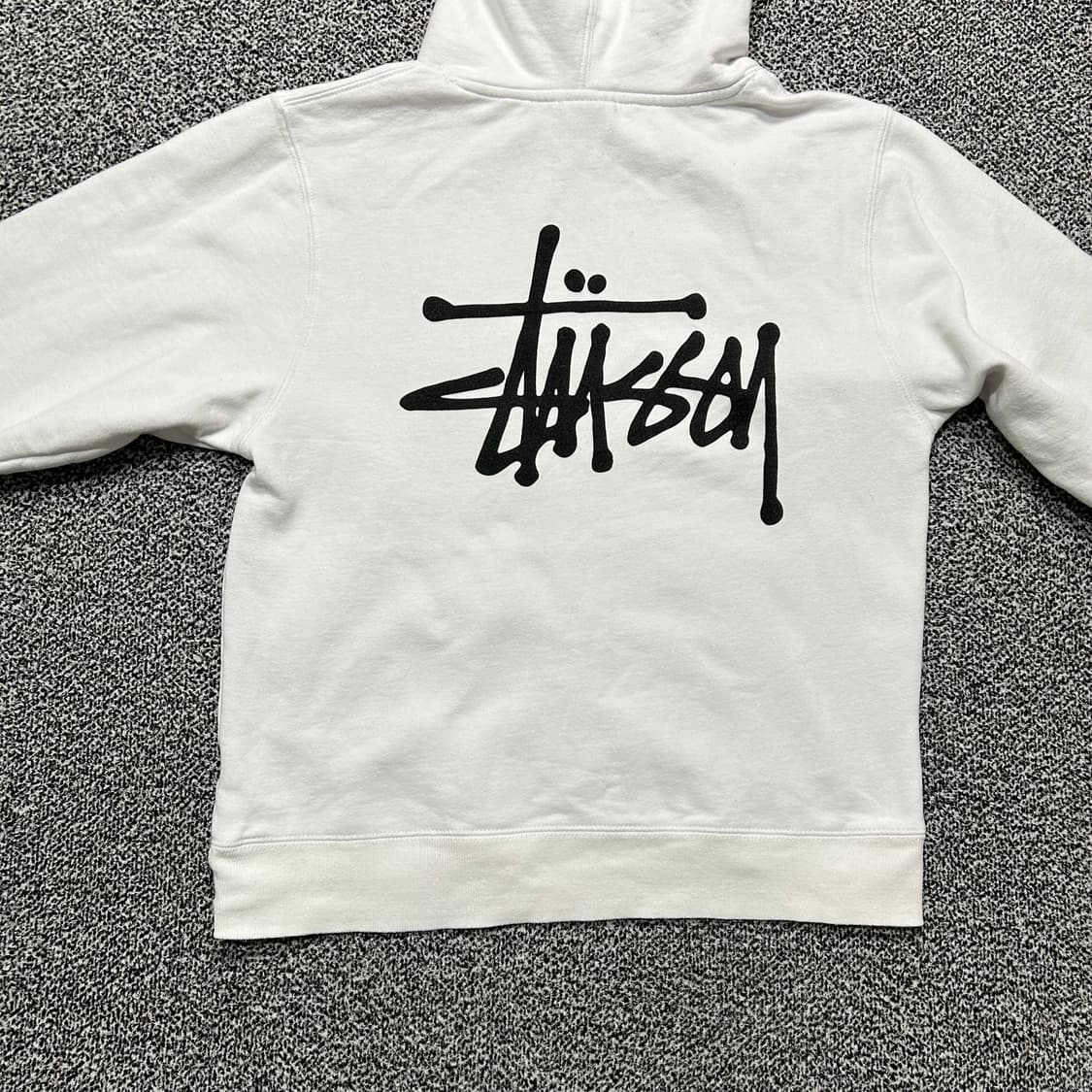 스투시(Stussy)베이직 화이트 후드티 상품이미지8