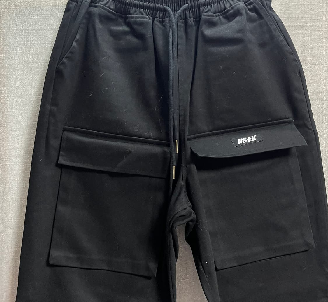 공용 네스티킥 NS+K 블랙 카고 와이드팬츠 M 상품이미지4