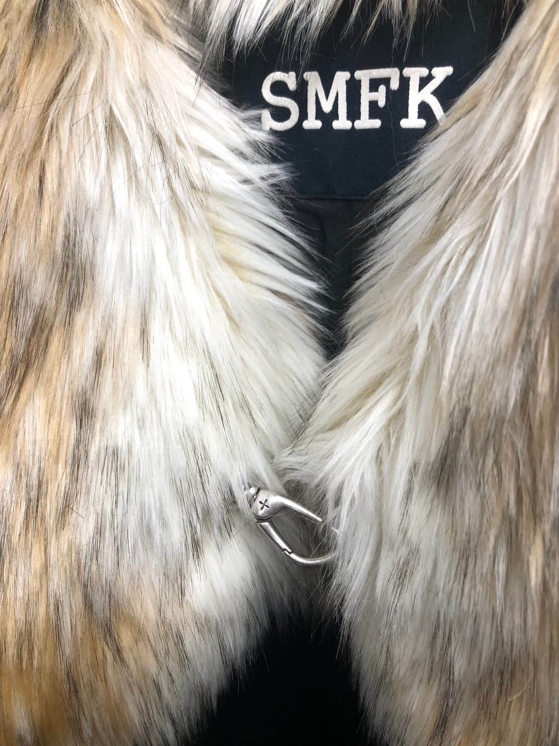 SMFK 크로스 프레리 퍼 베스트 퍼 크롭 조끼 상품이미지7