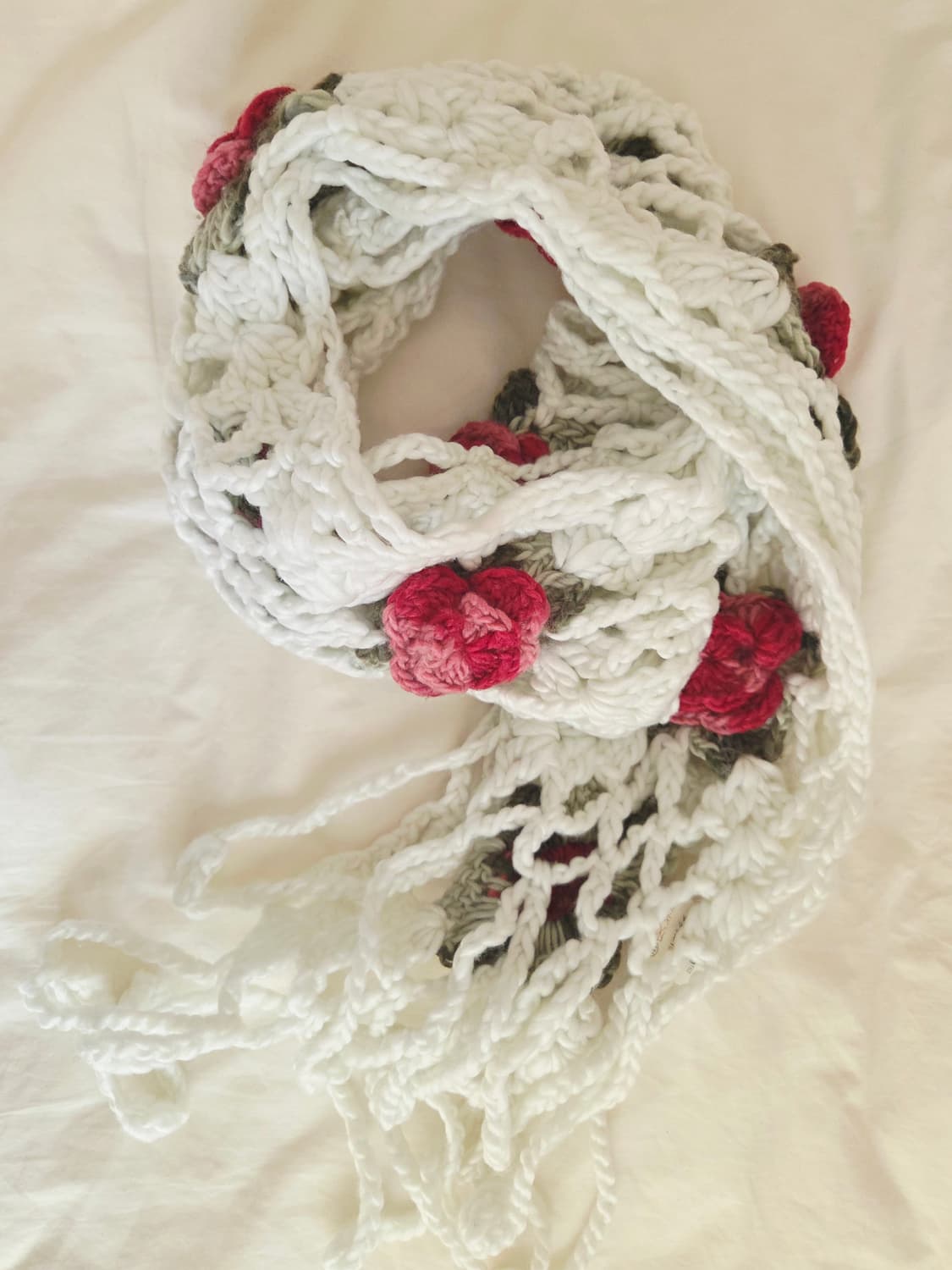 Japanese Vintage Rose knitting muffler 상품이미지1