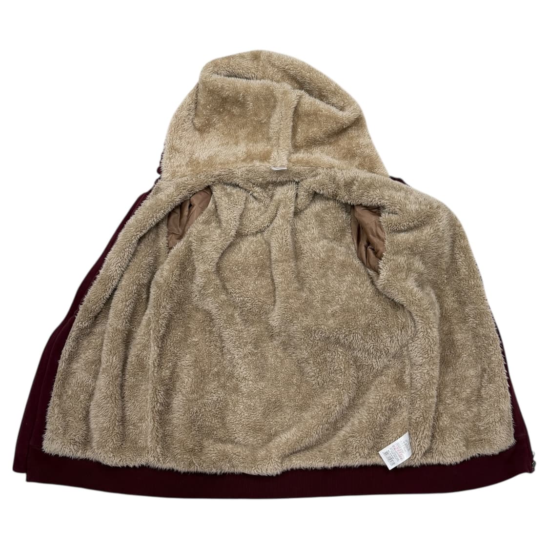 디키즈 빈티지 쉐르파 보아털 후드집업 자켓 버건디 마룬 레드 L 상품이미지3