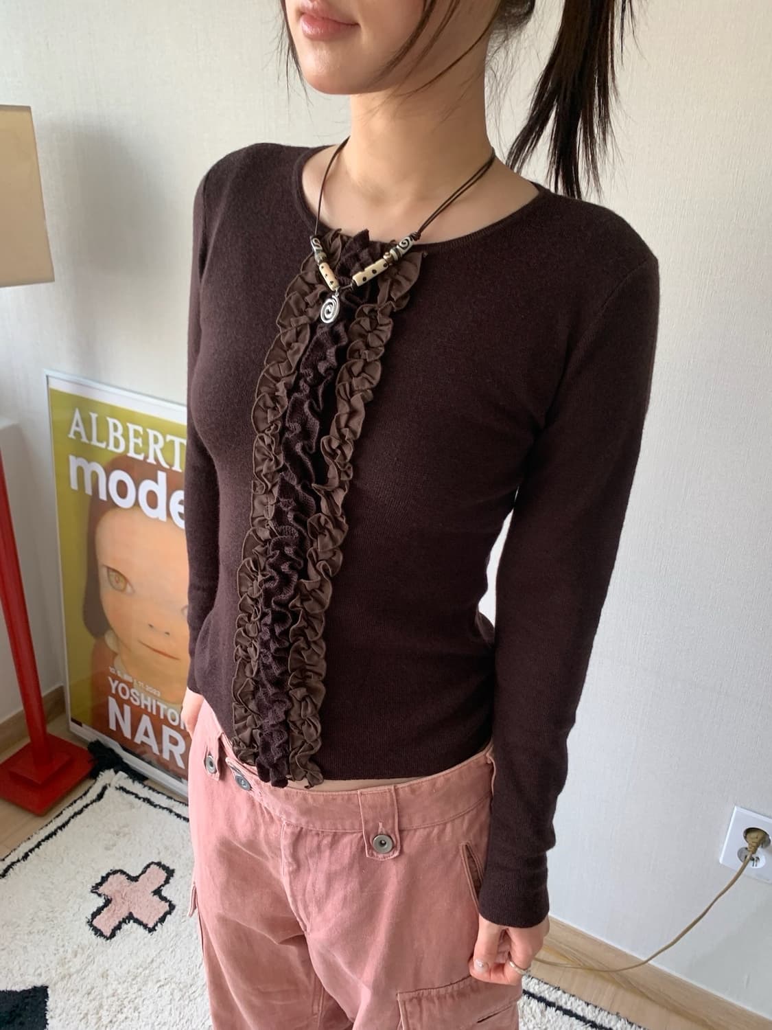 ethnic frill top 상품이미지3