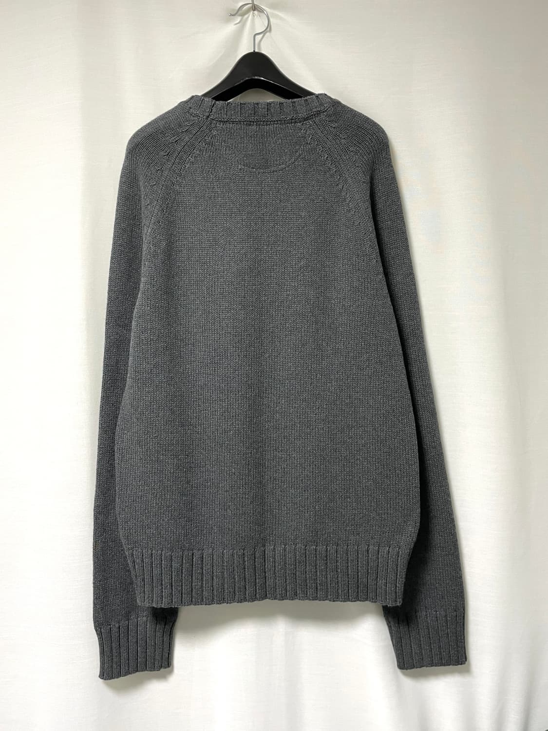 폴로진스 남녀공용 엠블럼 코튼 캐시미어 니트 _ 차콜 M 상품이미지2