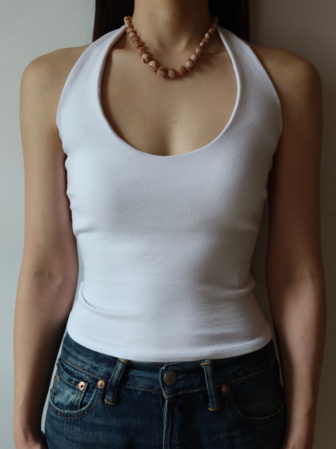 blush pebble necklace 상품이미지2