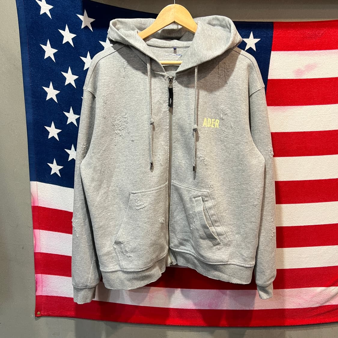 아더에러 데미지 후드집업 상품이미지1