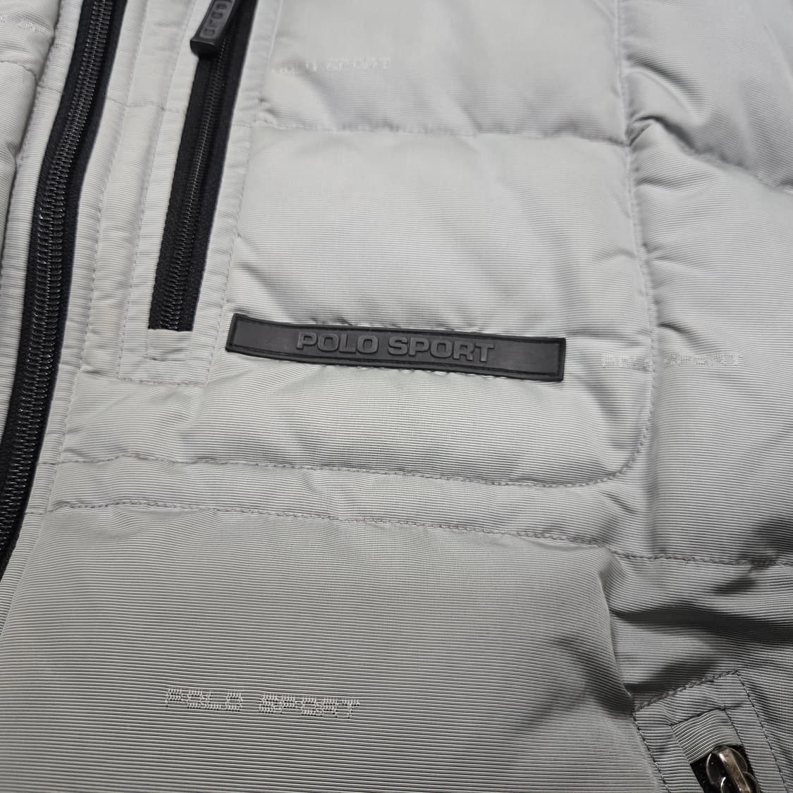 L 폴로스포츠 90s 푸퍼 후드 오리털 다운 자켓 메탈릭그레이 상품이미지2