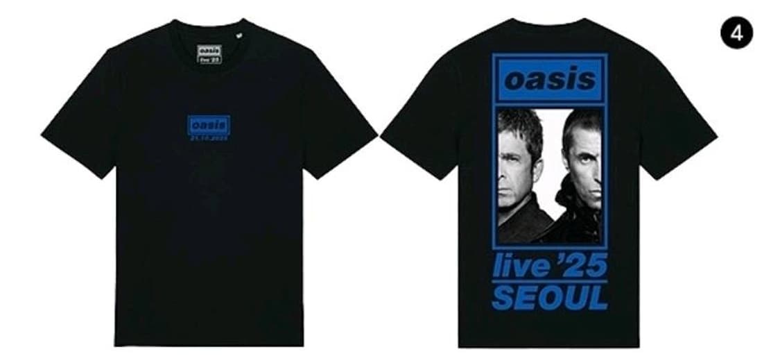 오아시스 라이브 2025 서울 반팔 XL 사이즈 상품이미지1