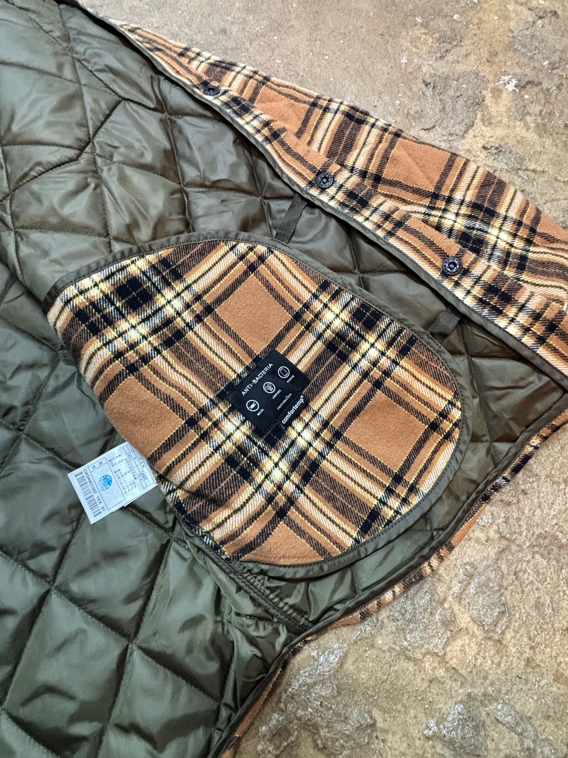 커스텀 멜로우 퀄팅 오버 셔츠 자켓 상품이미지6