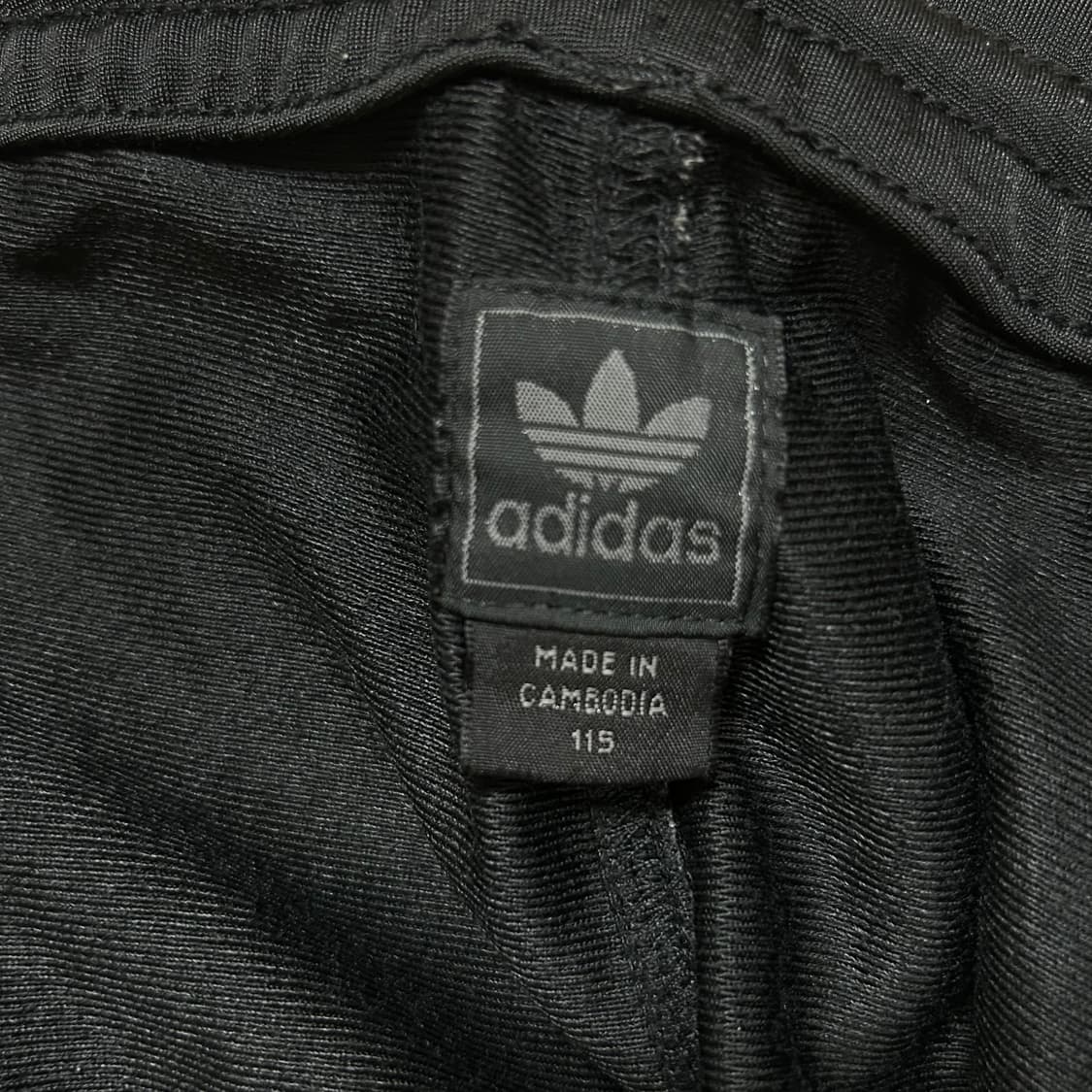 90s 아디다스 파이어버드 검골 블랙 골드 삼선 와이드 트랙 팬츠 115 상품이미지6