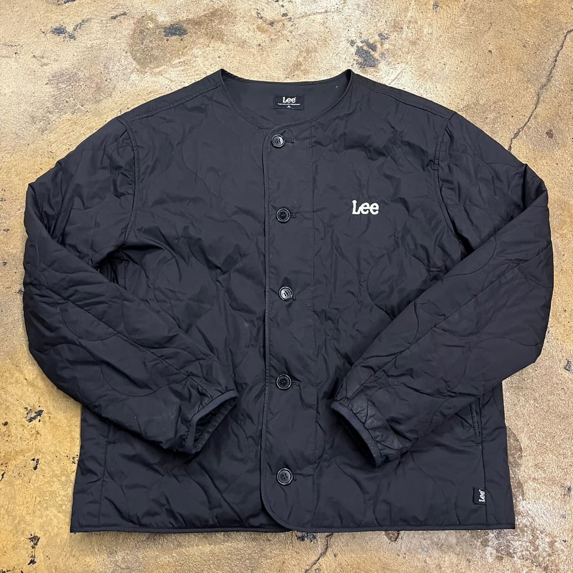 [정품/M] Lee 리 블랙 퀼팅 자켓 b15 상품이미지2