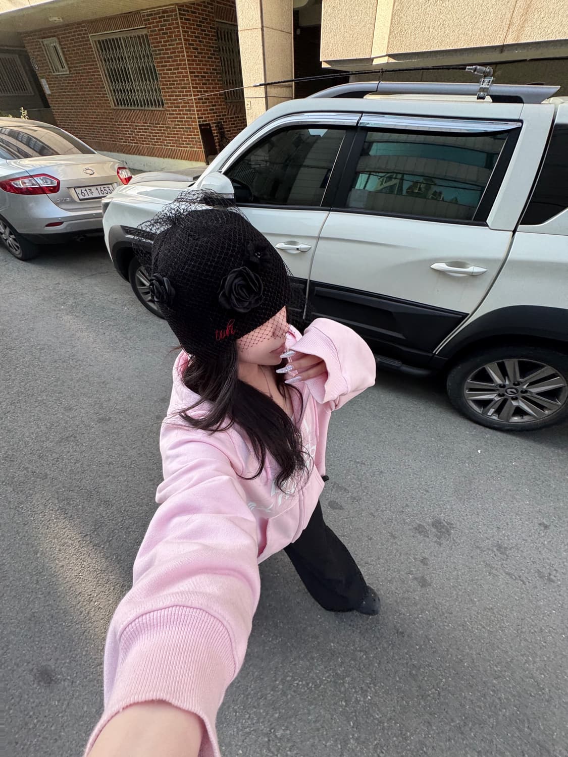 오도어 시리 후드집업 베이비핑크 상품이미지2
