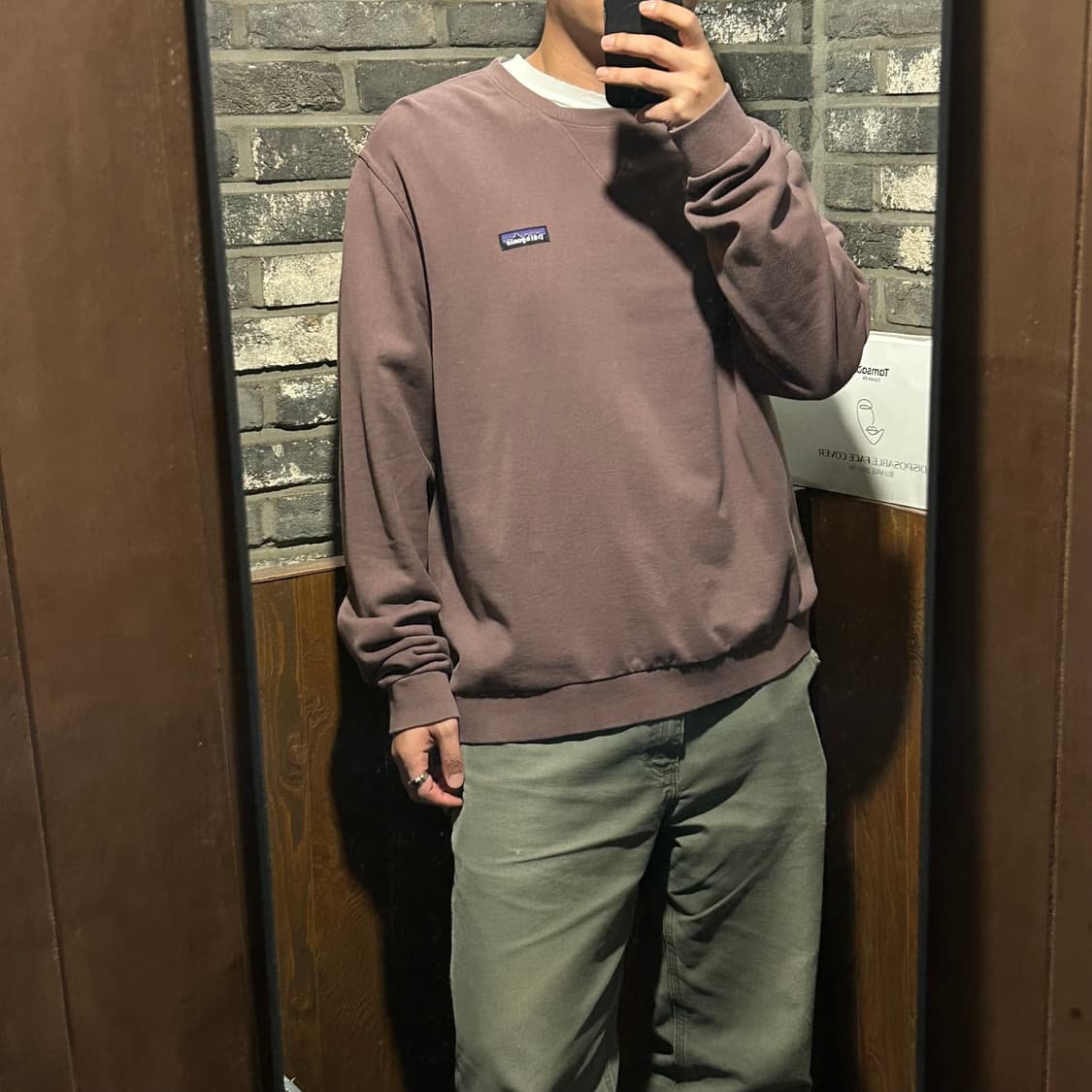 XL) 파타고니아 인디핑크 맨투맨 티셔츠 상품이미지8