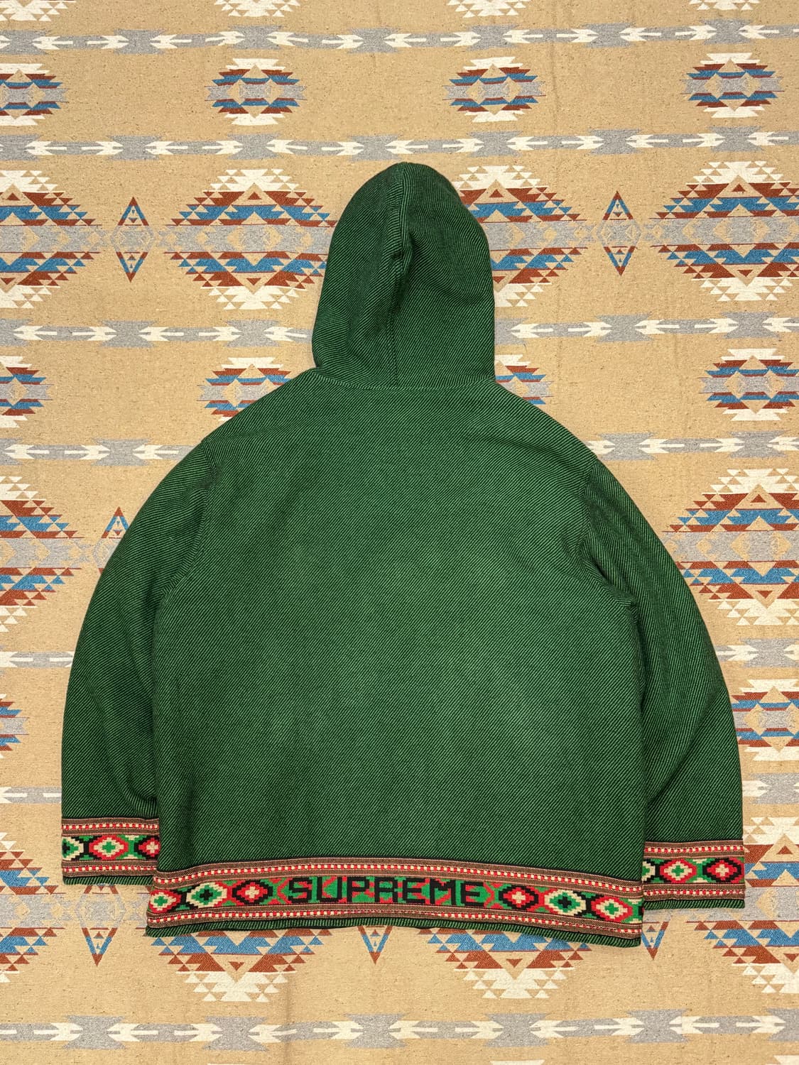 [L] 슈프림 우븐 후디드 자켓 그린   상품이미지5