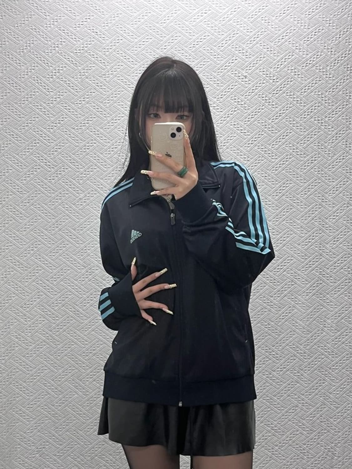 아디다스 레트로 Y2K 빈티지 스카이블루 져지 집업 105 C09733 상품이미지2