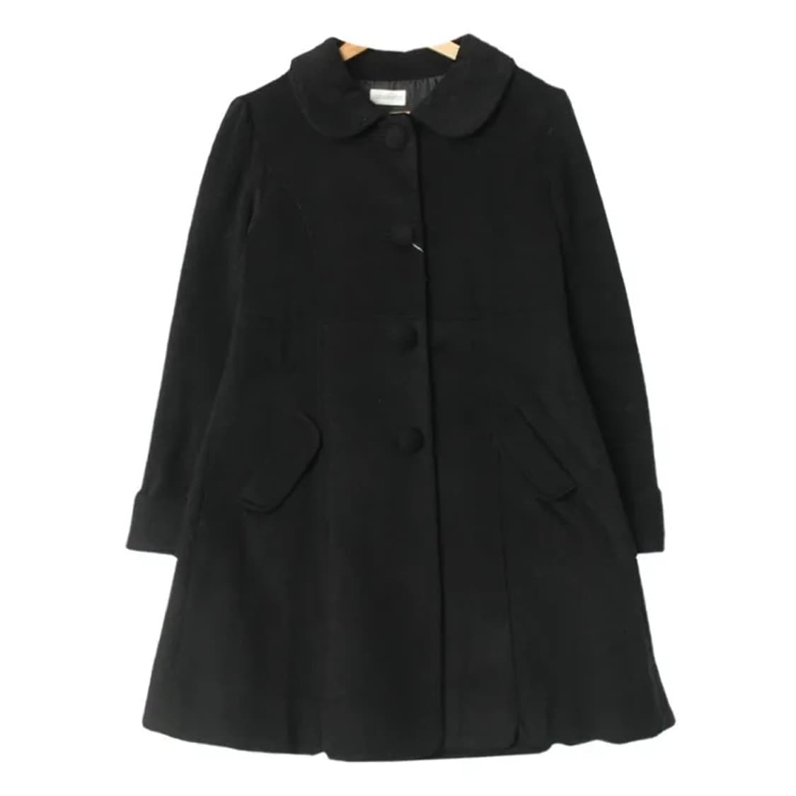 LODISPOTTO 로디스포토 블랙 백 리본 포인트 울 혼방 코트/ WO 상품이미지1