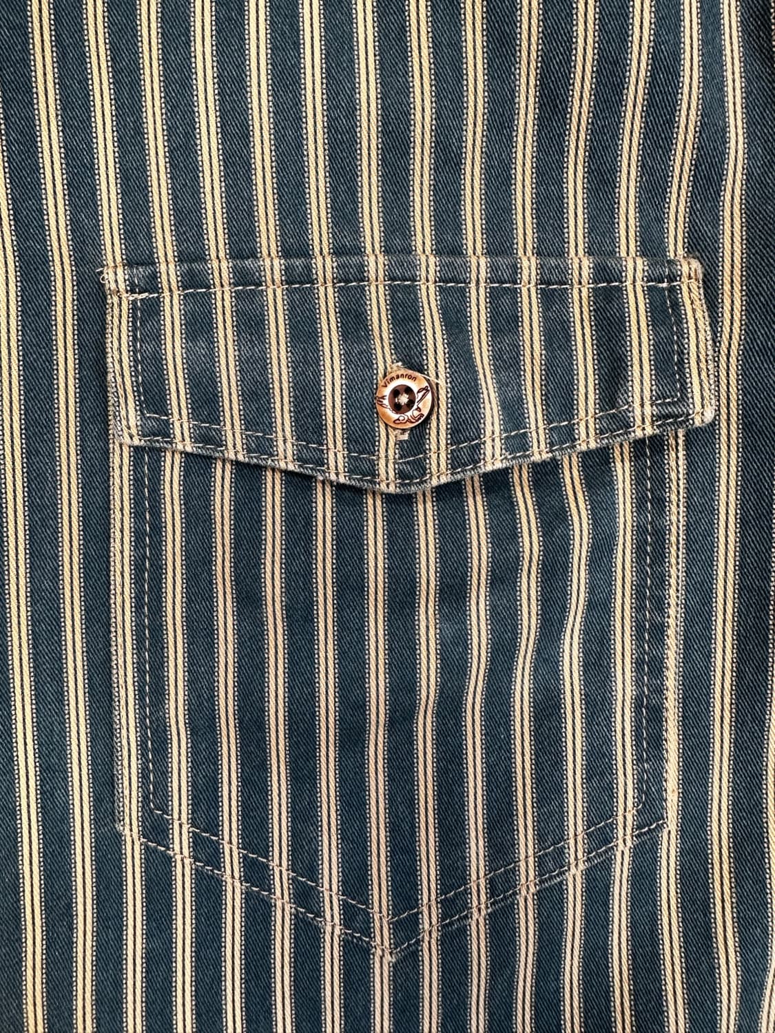 Vimanron 스트라이프 워크 셔츠 상품이미지2