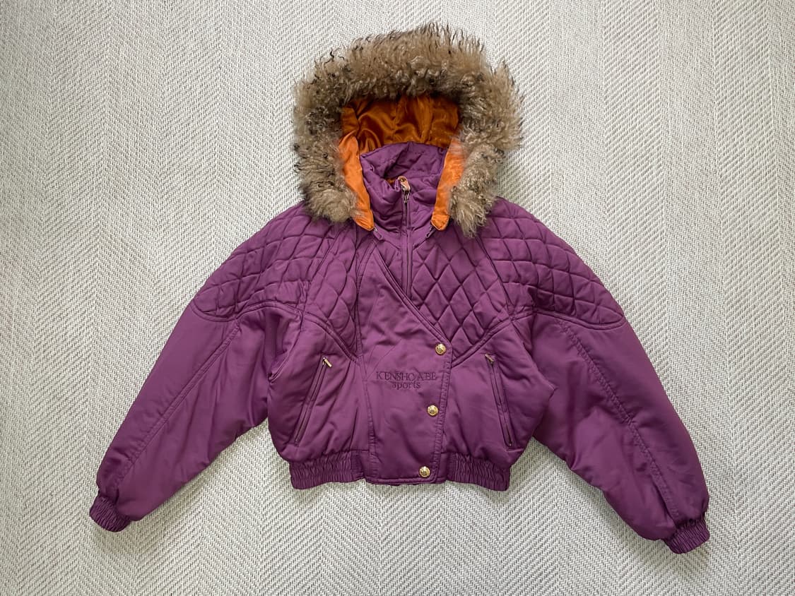 켄쇼 아베 스포츠 퀼팅 퍼후드 크롭 점퍼  J04100 상품이미지3