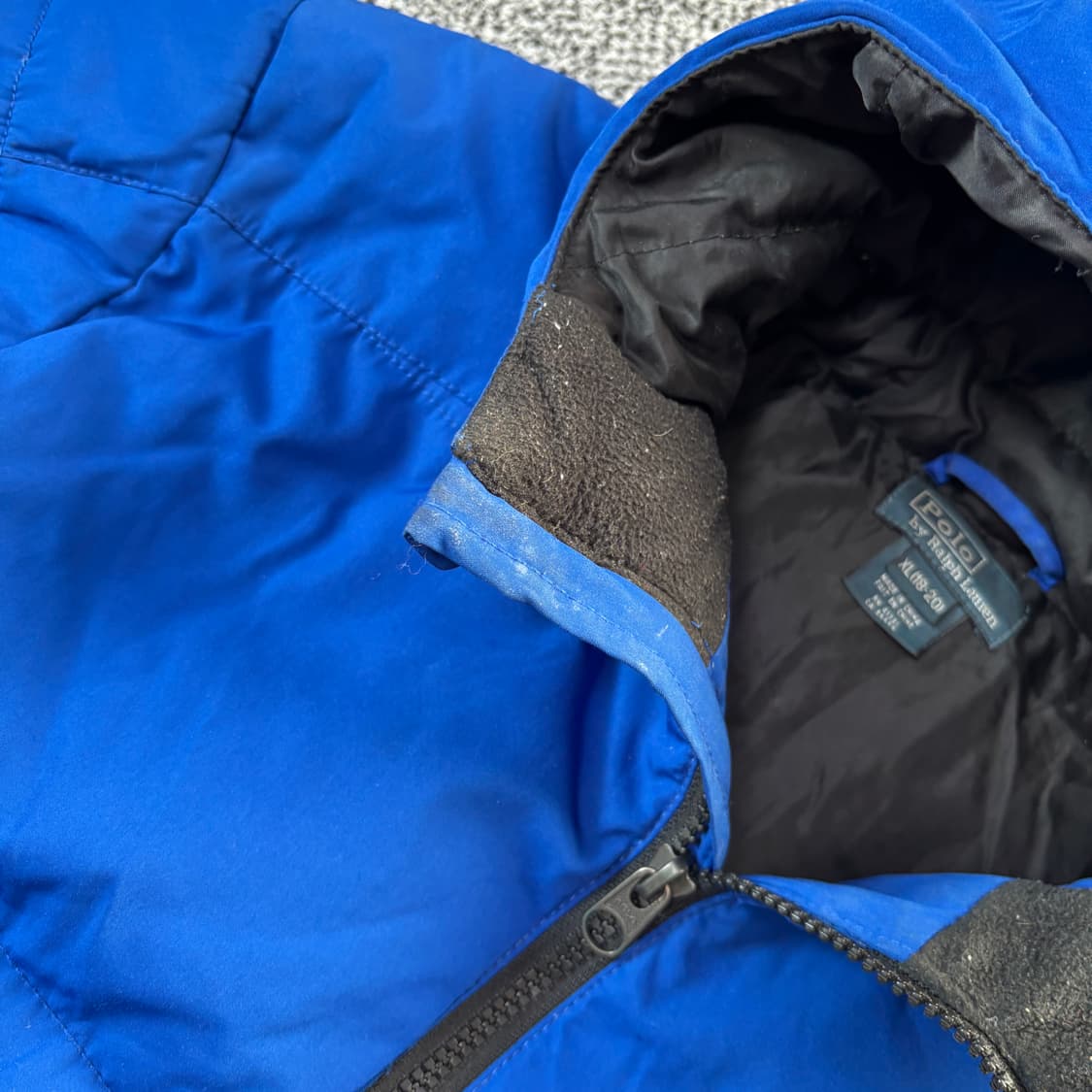 폴로 랄프로렌 보이즈 빅포니 블루 다운 패딩 (XL/18-20) 상품이미지2