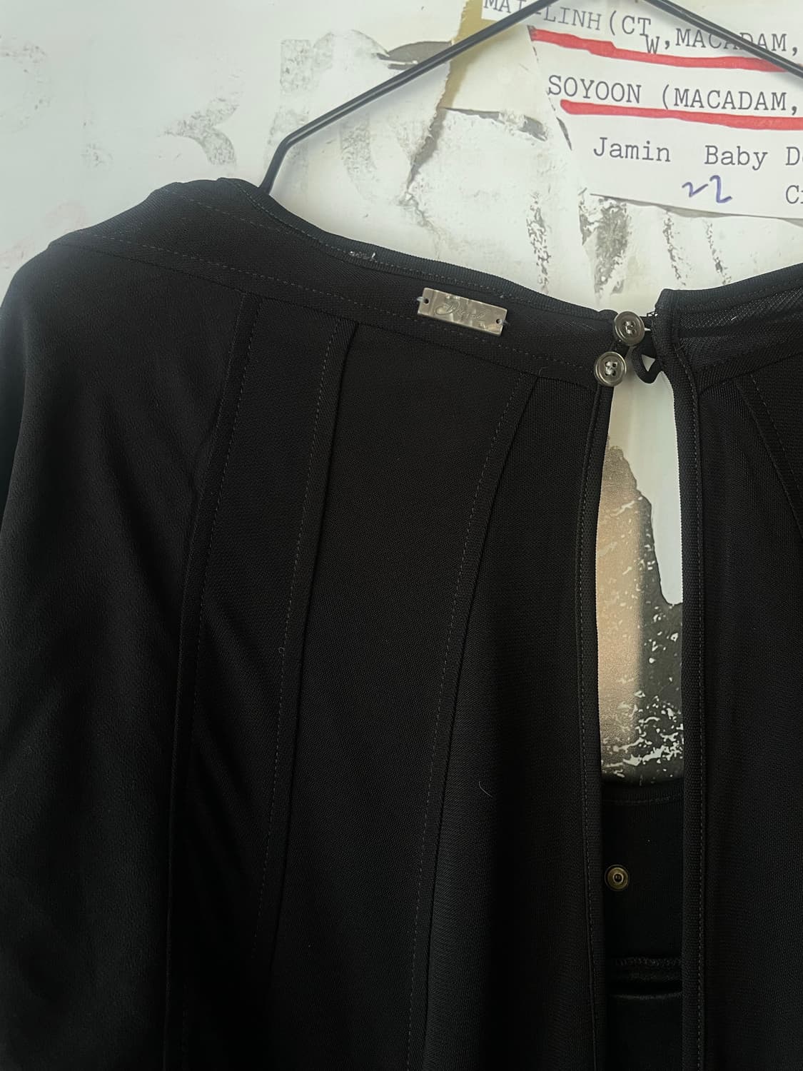 디젤 diesel 블랙 미니 원피스 s  상품이미지4