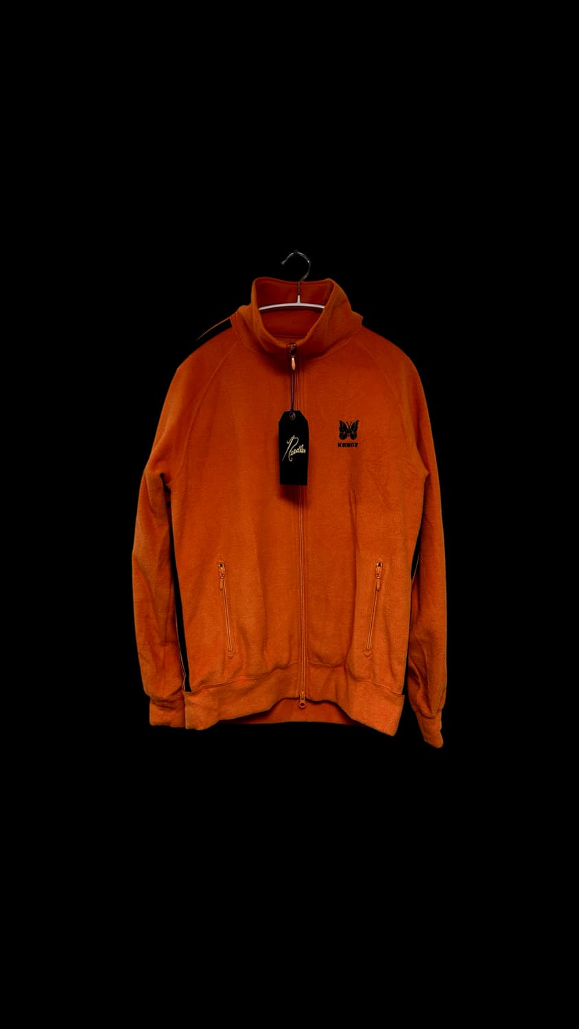 니들스 콜라보 후리스 오렌지 트랙자켓 상품이미지1