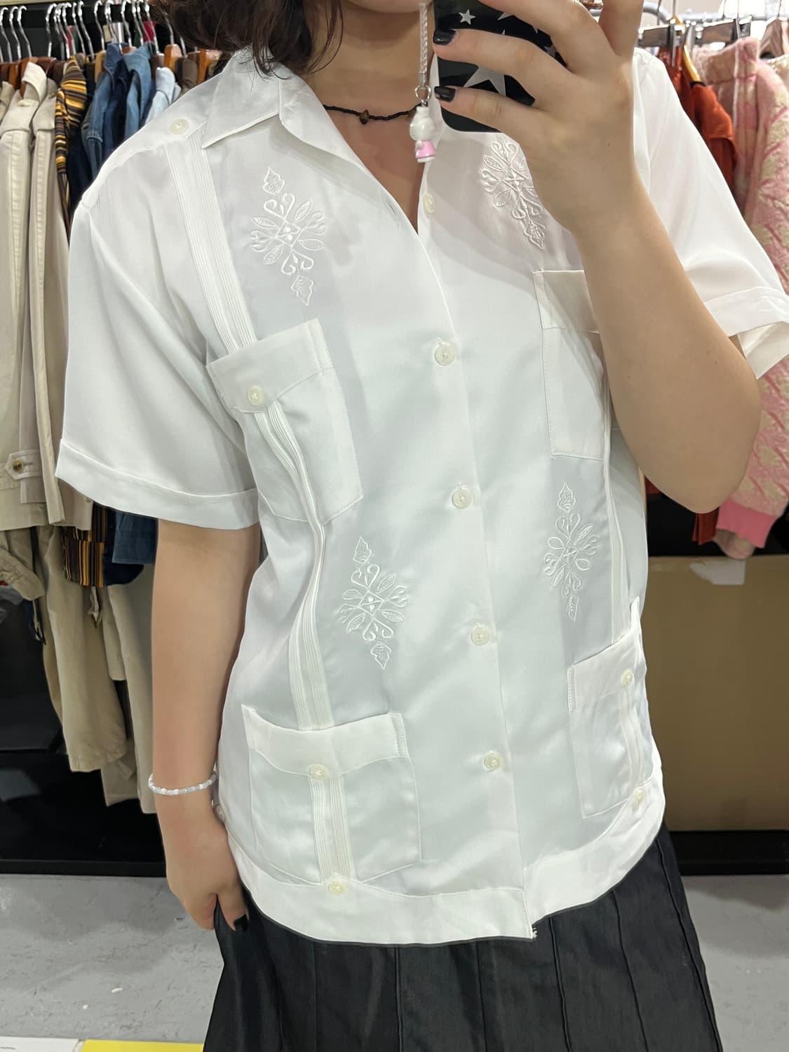 Guayabera shirts (쿠바 셔츠) 여성m 상품이미지2