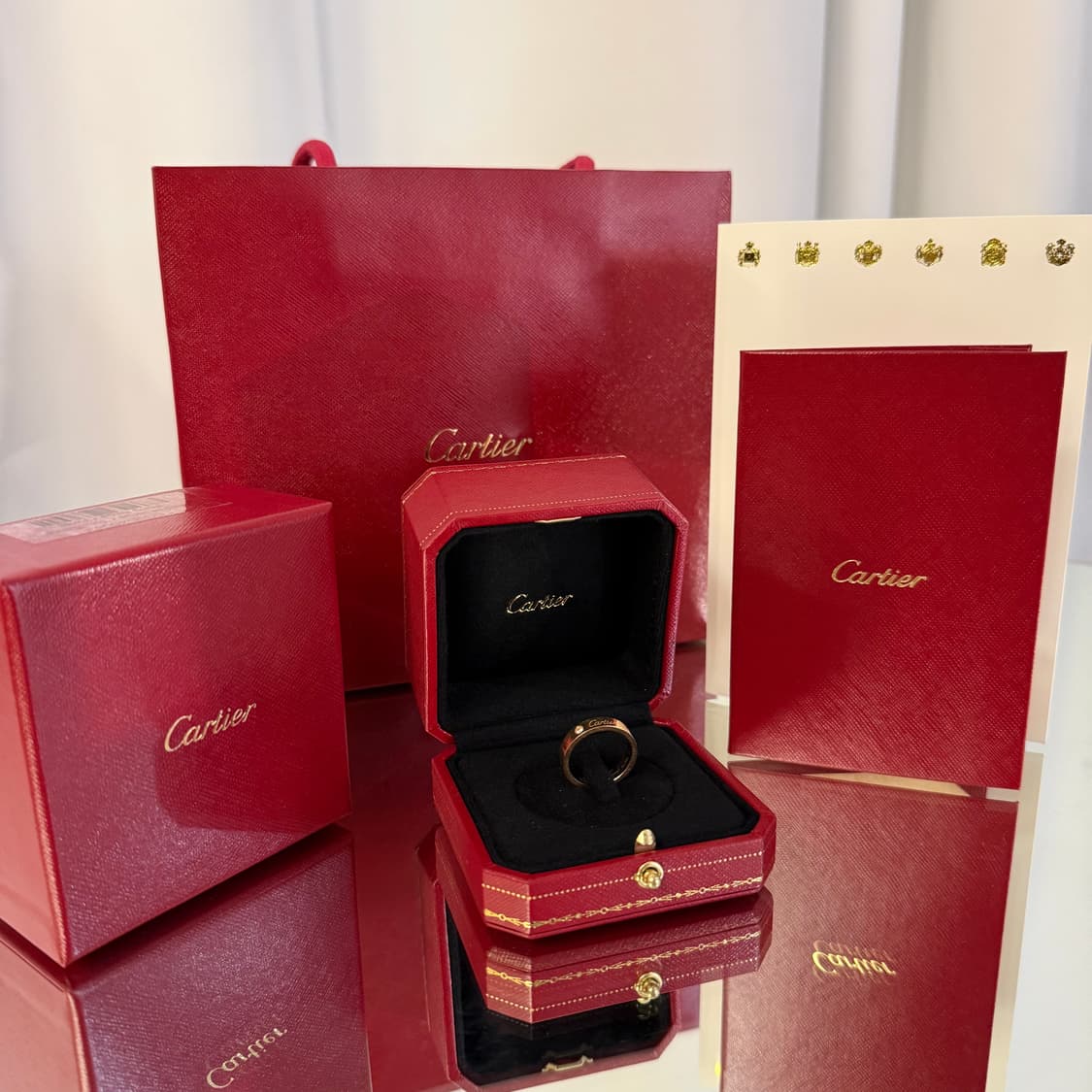 (53) 까르띠에 c드 1P 4mm 다이아 웨딩링 상품이미지4