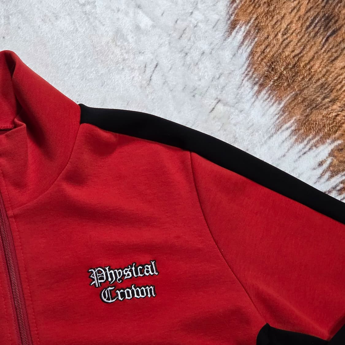 빈티지 레드 블랙 Y2K 펑크 져지 상품이미지2