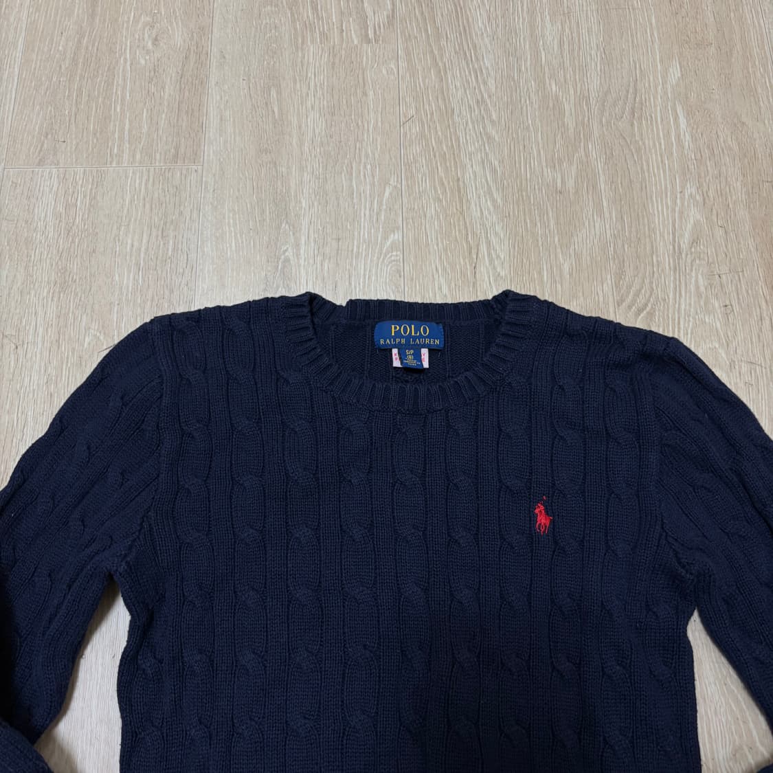 폴로 랄프로렌 키즈 꽈배기 니트 8세  상품이미지2