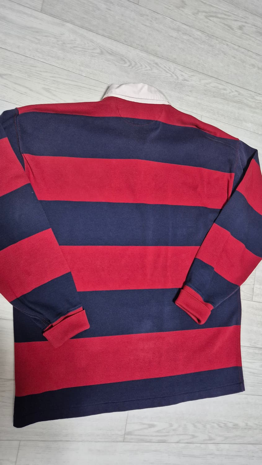 폴로 랄프로렌 빈티지핏 마운틴 패치 스트라이프 럭비 티셔츠 상품이미지2