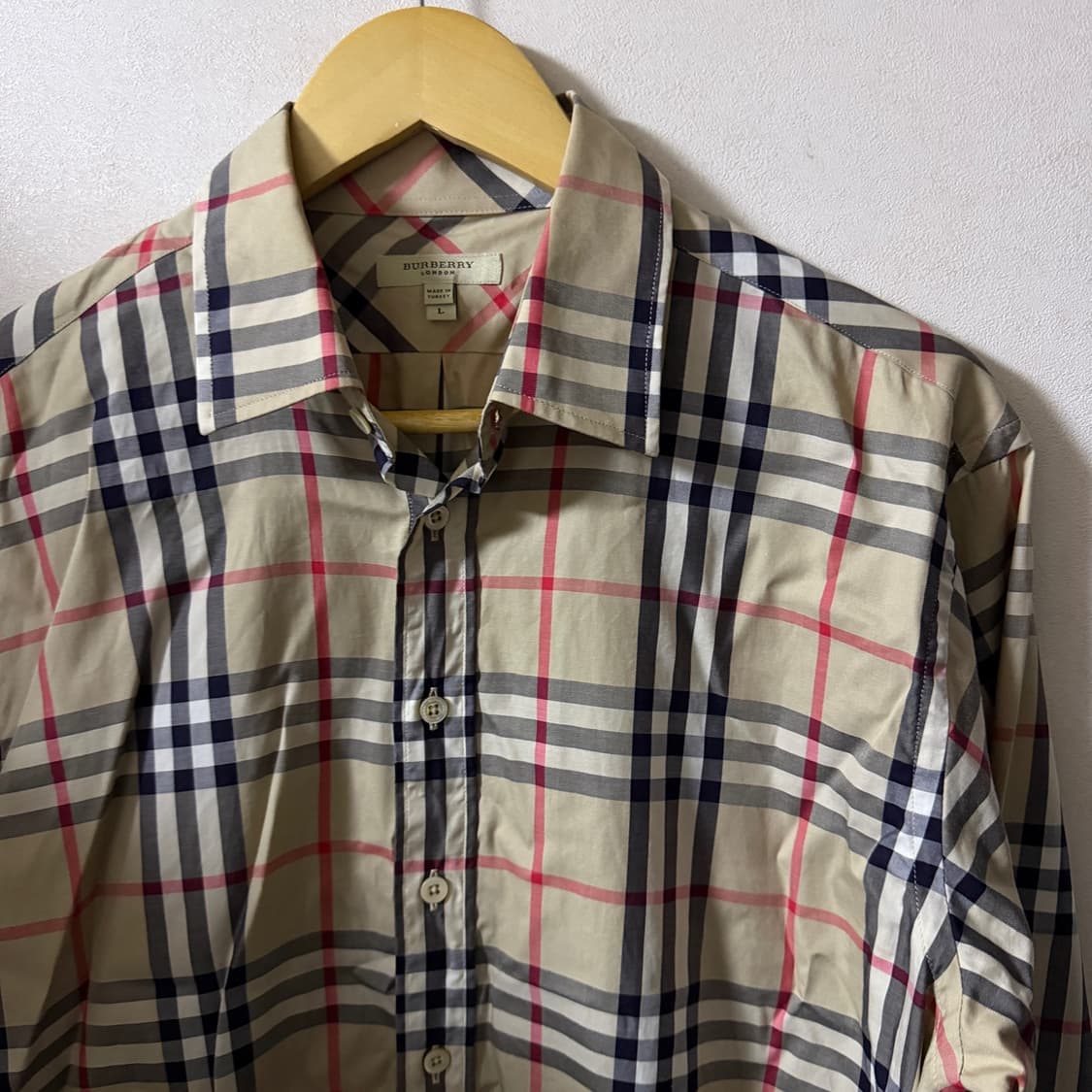 버버리 남성 노바체크 드레스 셔츠 L (105정도) 상품이미지1