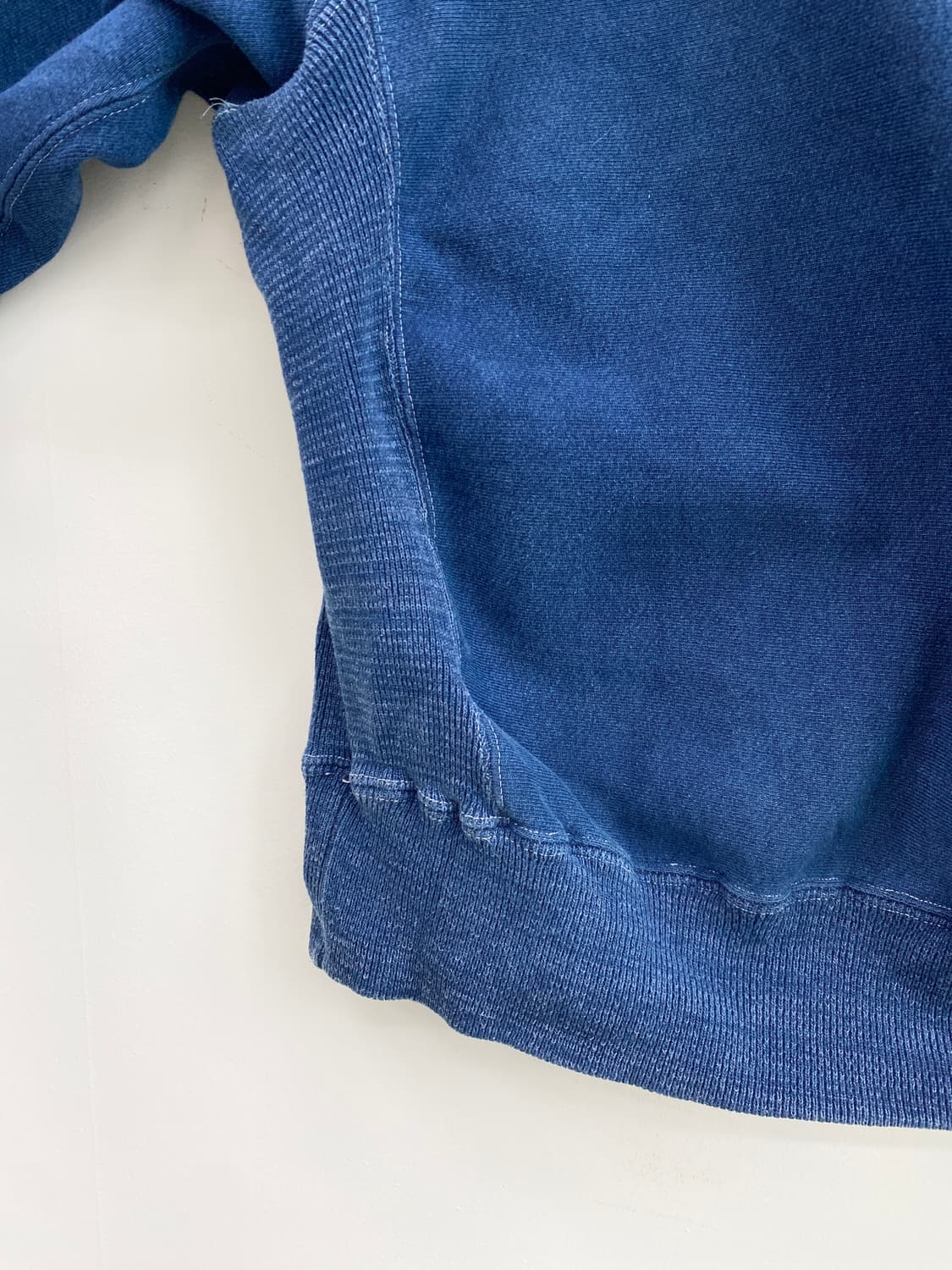 Acoustic 인디고 리버스위브 스웻셔츠 상품이미지5