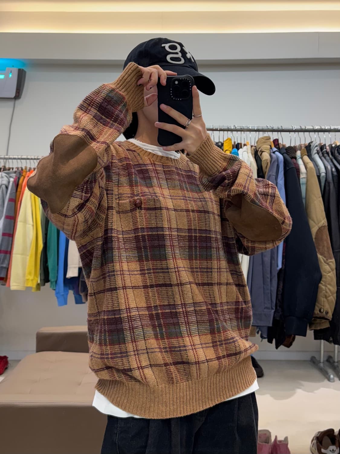 폴로 랄프로렌 캐시미어 체크 니트 상품이미지7