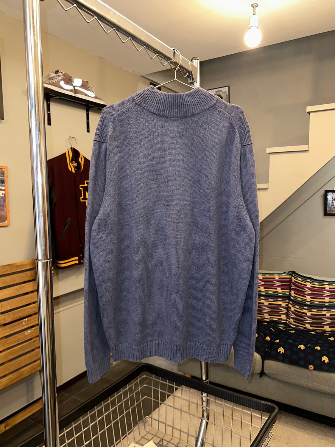 LL Bean material cotton kit half zip-up 상품이미지6