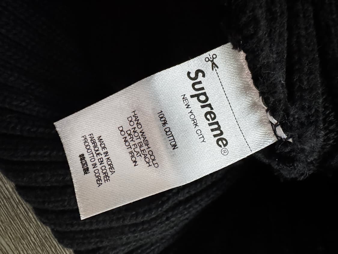슈프림 오버다이드 비니 블랙 상품이미지3
