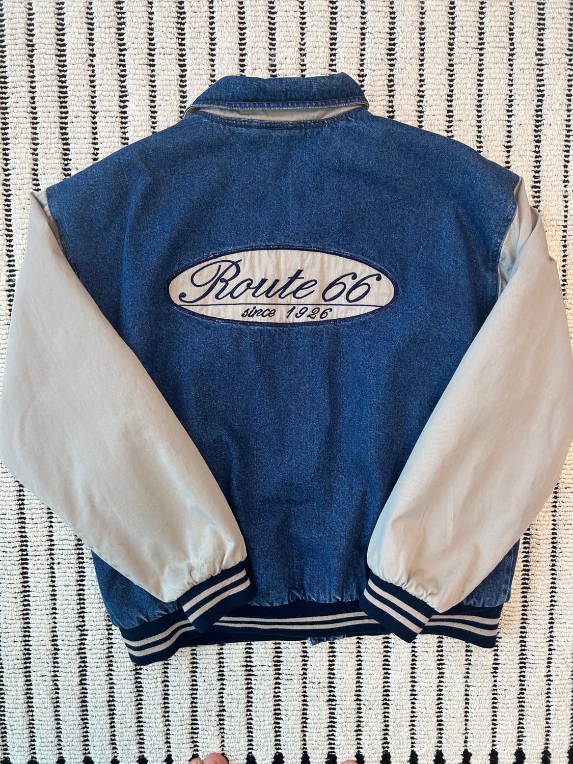 Route 66 데님 바시티 자켓 상품이미지1