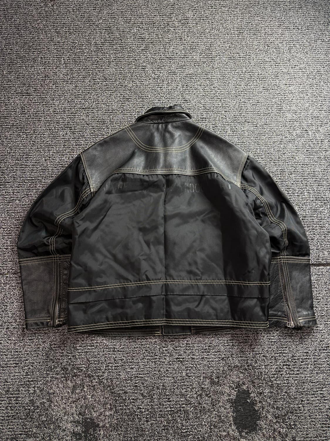 빈티지 아카이브 레더 디테일 플라이트 봄버 자켓 3083 상품이미지5