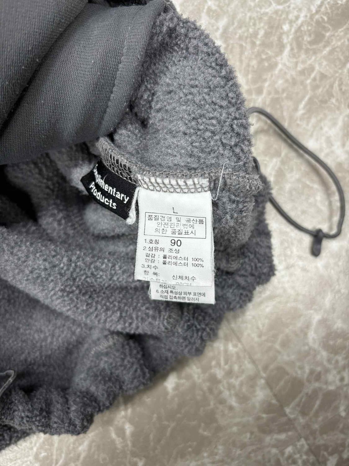 노스페이스 그레이 플리스 자켓 후리스 희귀져지(L) 상품이미지5